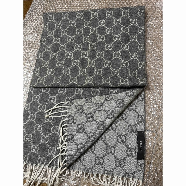 Gucci(グッチ)の本物 GUCCI カシミア カシミヤ 100% マフラー レディースのファッション小物(マフラー/ショール)の商品写真