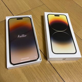 アップル(Apple)のiPhone 14 pro max 128G ゴールド(使用美品)(スマートフォン本体)