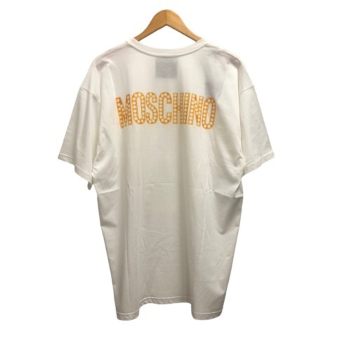 美品 モスキーノ MOSCHINO ゴールドロゴプリント Tシャツ カットソー