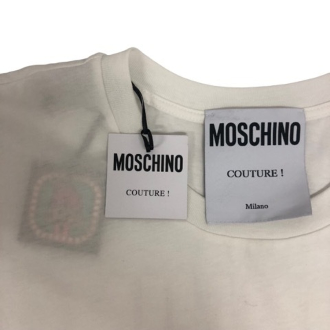 MOSCHINO - モスキーノ MOSCHINO Tシャツ 半袖 プリント 白 黄 ピンク ...