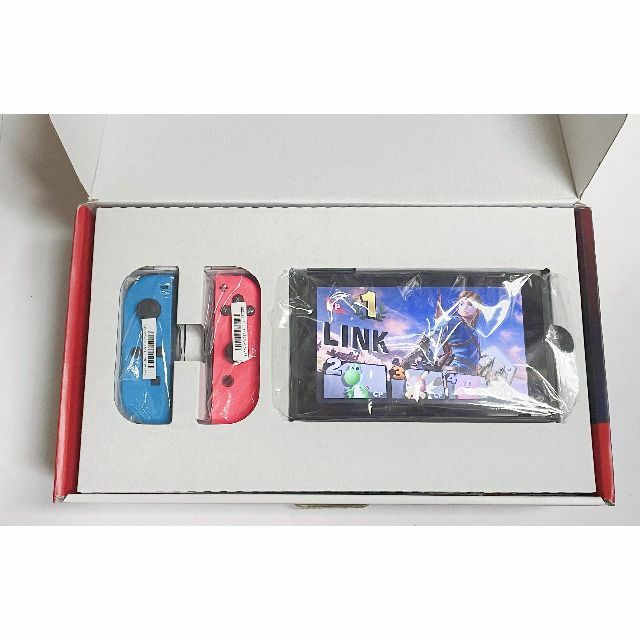 液晶美品 NINTENDO 任天堂 スイッチ Switch ブルー & レッド