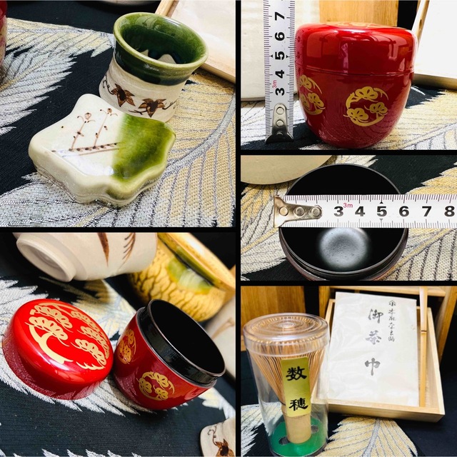 茶道具　お煎茶　古民具　　茶箱セット　在銘 エンタメ/ホビーの美術品/アンティーク(陶芸)の商品写真