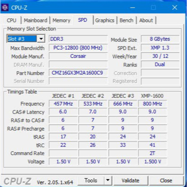 デスクトップ用メモリDDR3 8GB 動作確認済み スマホ/家電/カメラのPC/タブレット(PCパーツ)の商品写真