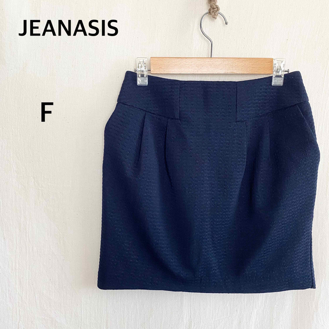 JEANASIS(ジーナシス)のJEANASIS ジーナシス　ネイビー　スカート　フリーサイズ レディースのスカート(ミニスカート)の商品写真