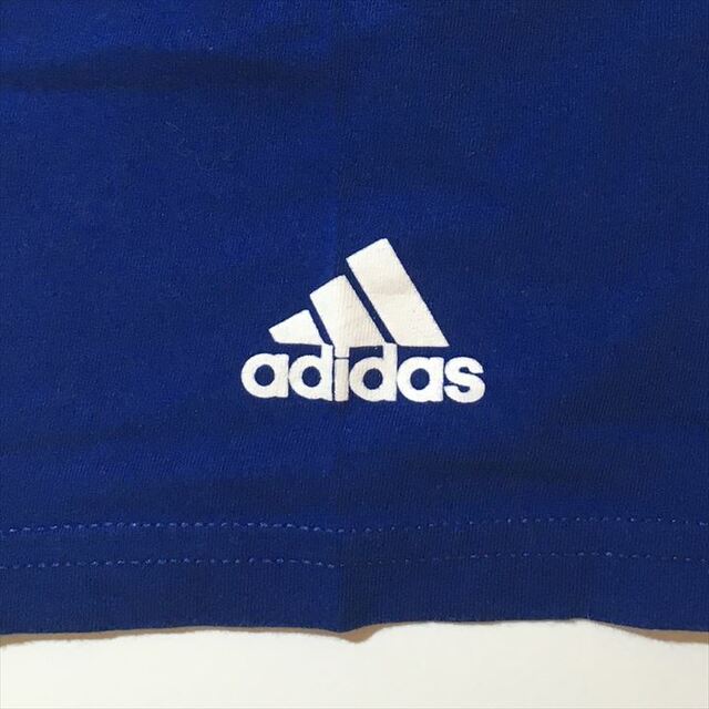 adidas(アディダス)の90s 古着 アディダス Tシャツ SOCA サッカー 三本線ロゴ ゆるダボ L メンズのトップス(Tシャツ/カットソー(半袖/袖なし))の商品写真