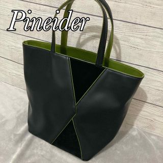 【至高の逸品】Pineider ピナイダー トートバッグ レザー×スウェード 黒(トートバッグ)