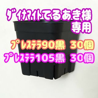 【スリット鉢】プレステラ105黒30個 他 多肉植物 プラ鉢(プランター)