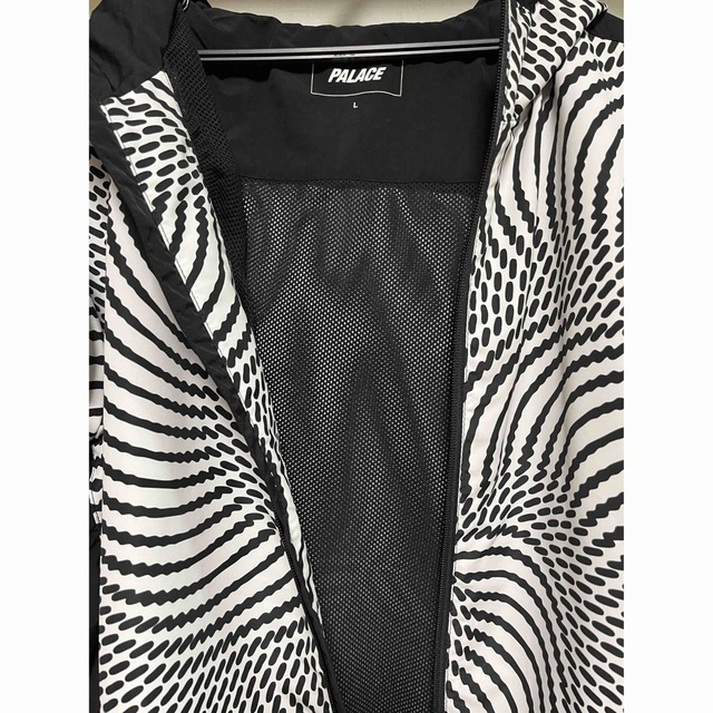 PALACE Swirl Hood Jacket Black/White