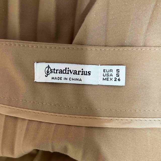 stradivarius(ストラディバリウス)のStradivarius ストラディバリウス　プリーツスカート　ブラウン レディースのスカート(ロングスカート)の商品写真