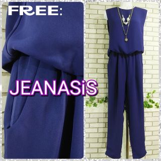 ジーナシス(JEANASIS)の専用☆ FREE：新品 テーパード オールインワン／ジーナシス★バープルネイビー(オールインワン)