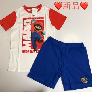 エイチアンドエム(H&M)の新品✨120-130cm スーパーマリオ半袖TシャツパジャマセットH&M(パジャマ)