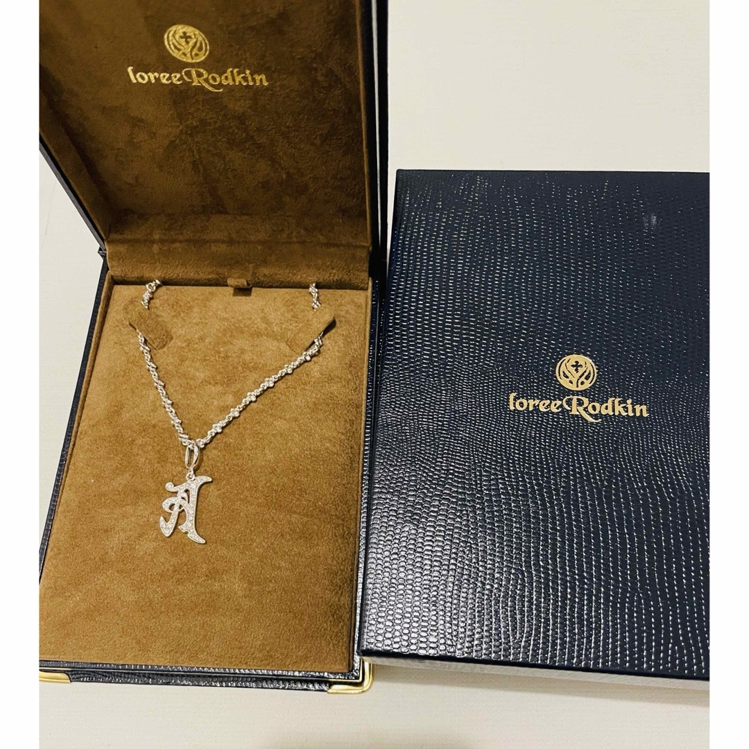 ローリーロドキン イニシャルネックレス A 美品 - ネックレス