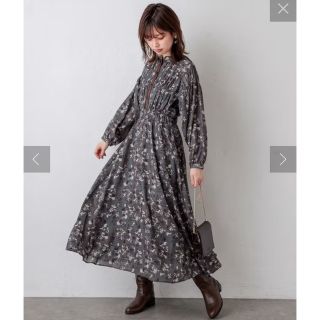 ナチュラルクチュール(natural couture)の【ゆにさま専用】naturalcouture シャーリング2WAYワンピース(ロングワンピース/マキシワンピース)