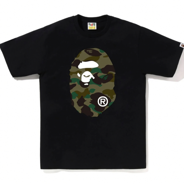 A BATHING APE(アベイシングエイプ)の【新品未開封】A BATHING APE 黒Tシャツ メンズのトップス(Tシャツ/カットソー(半袖/袖なし))の商品写真