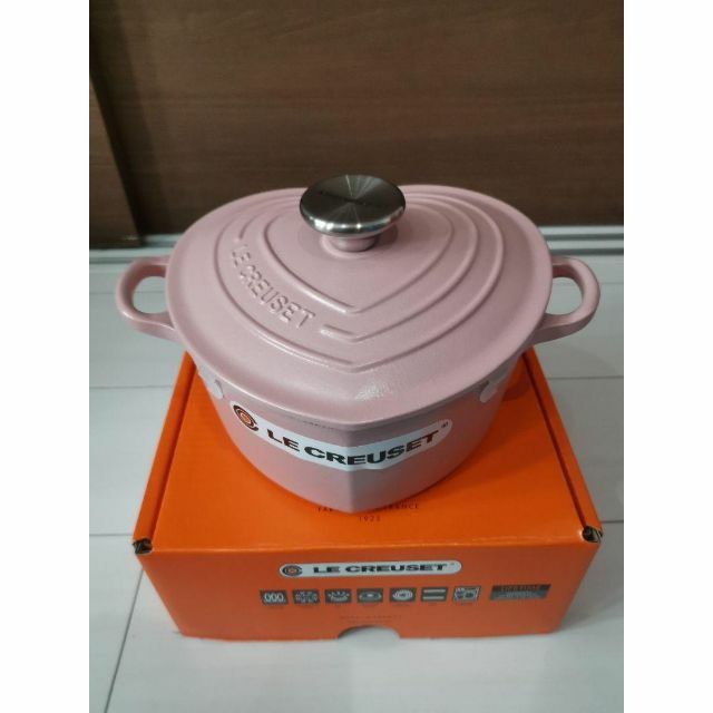 ルクルーゼ Le Creuset ココットダムール ピンク 20cm 1.9L横19cm高さ9cm容量