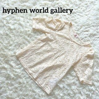 イーハイフンワールドギャラリー(E hyphen world gallery)のhyphen world gallery 総　レース　半袖　ホワイト　白(Tシャツ(半袖/袖なし))