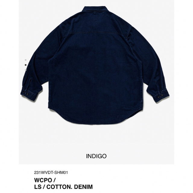 INDIGO M 23SS WTAPS WCPO / LS / COTTON.