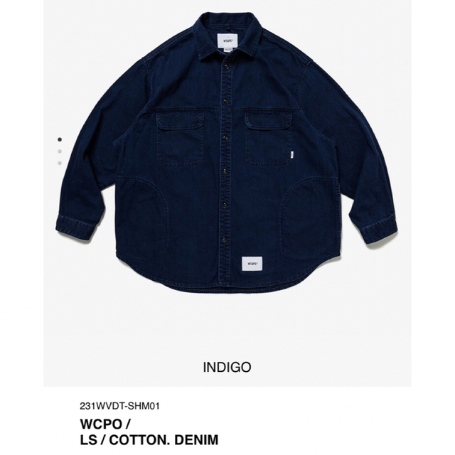 INDIGO M 23SS WTAPS WCPO / LS / COTTON.