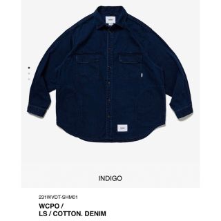 ダブルタップス(W)taps)のINDIGO M 23SS WTAPS WCPO / LS / COTTON.(シャツ)