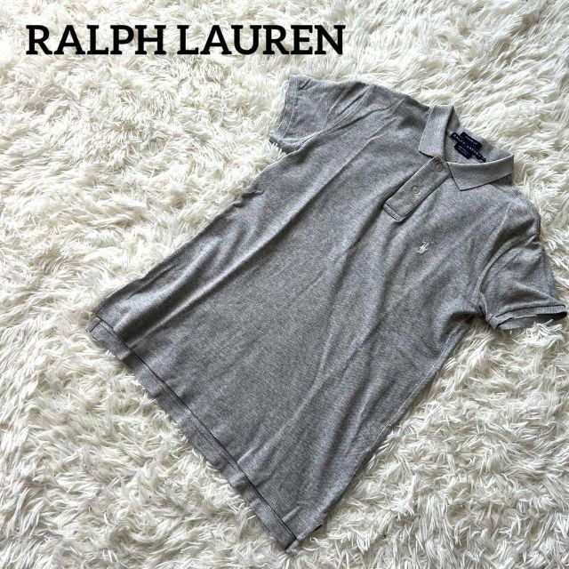POLO RALPH LAUREN(ポロラルフローレン)のRALPH LAUREN ラルフローレン　ポロシャツ　グレー　襟　XS レディースのトップス(ポロシャツ)の商品写真