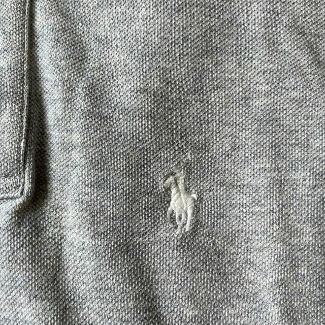 POLO RALPH LAUREN(ポロラルフローレン)のRALPH LAUREN ラルフローレン　ポロシャツ　グレー　襟　XS レディースのトップス(ポロシャツ)の商品写真