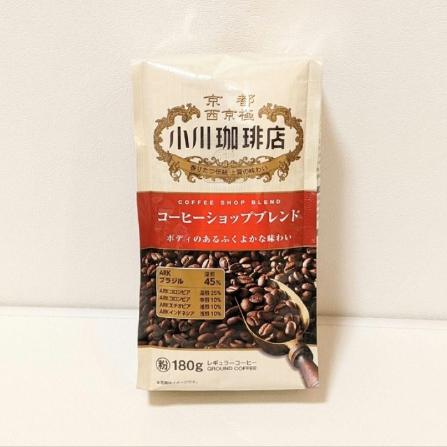 小川珈琲(オガワコーヒー)の《180g×3袋》小川珈琲　コーヒーショップブレンド　粉　オガワコーヒー 食品/飲料/酒の飲料(コーヒー)の商品写真