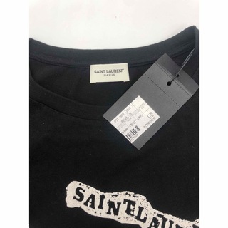 1208 サンローラン Saint Laurent Tシャツ スタープリント 黒