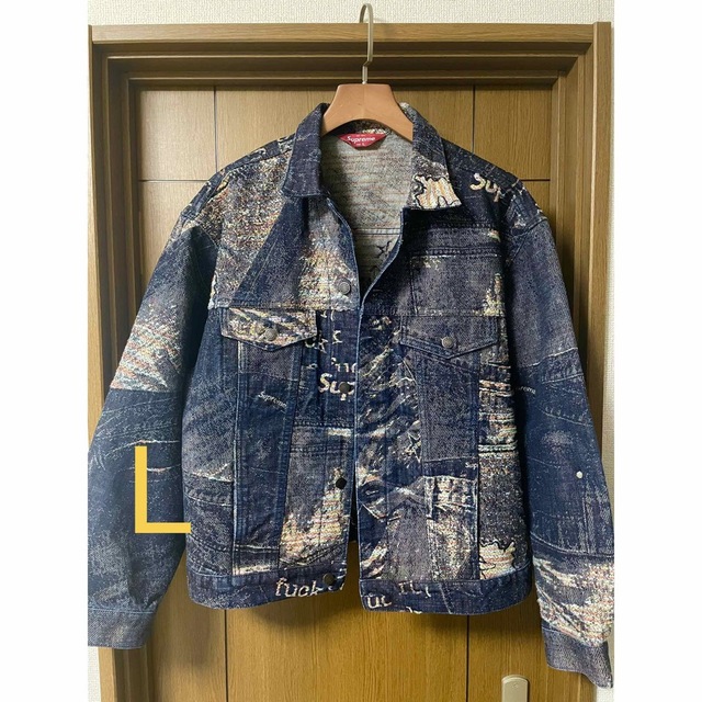 Supreme Denim Jacquard Trucker Jacket