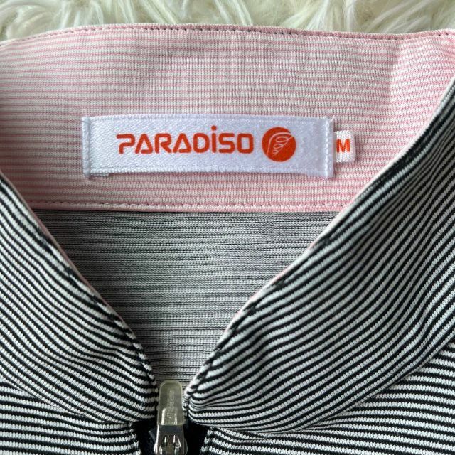 Paradiso(パラディーゾ)のPARADISO ブリヂストン　スポーツ　長袖　レディース　ボーダー　M スポーツ/アウトドアのゴルフ(ウエア)の商品写真