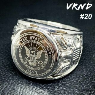 cg06 40 V アメリカ軍!メンズ カレッジリング ステンレス 20号の通販
