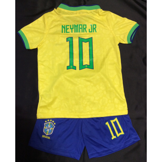★最新W杯モデル 160cm ブラジル代表 ネイマール 子供サッカーユニフォーム(ウェア)