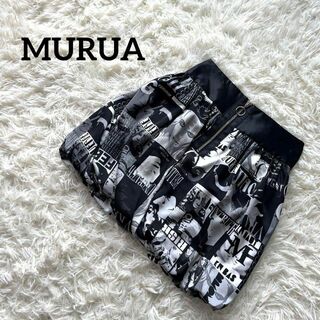 ムルーア(MURUA)のMURUA ムルーア　スカート　ミニ　黒　デザイン　おしゃれ(ミニスカート)