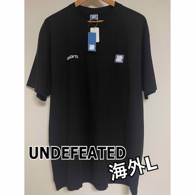 UNDEFEATED(アンディフィーテッド)の【新品未使用】UNDEFEATEDスモールロゴTシャツ（大きめL） メンズのトップス(Tシャツ/カットソー(半袖/袖なし))の商品写真