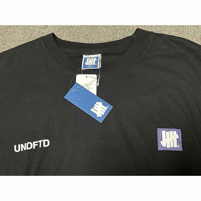 UNDEFEATED(アンディフィーテッド)の【新品未使用】UNDEFEATEDスモールロゴTシャツ（大きめL） メンズのトップス(Tシャツ/カットソー(半袖/袖なし))の商品写真