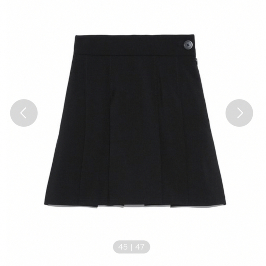 SNIDEL(スナイデル)のプリーツスカショーパン BLK ブラック 黒 snidel スナイデル スカート レディースのスカート(ミニスカート)の商品写真