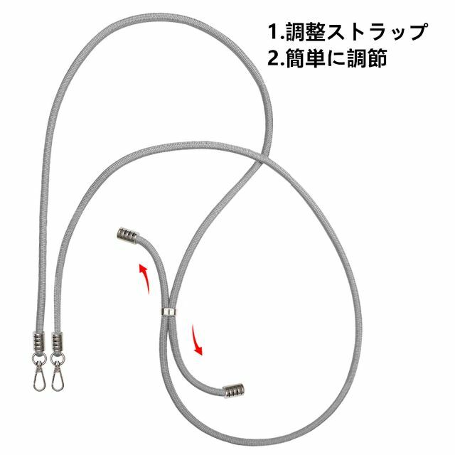 【色:グレー（L）takyu ミニバッグ レディー スマホ/家電/カメラのスマホアクセサリー(その他)の商品写真