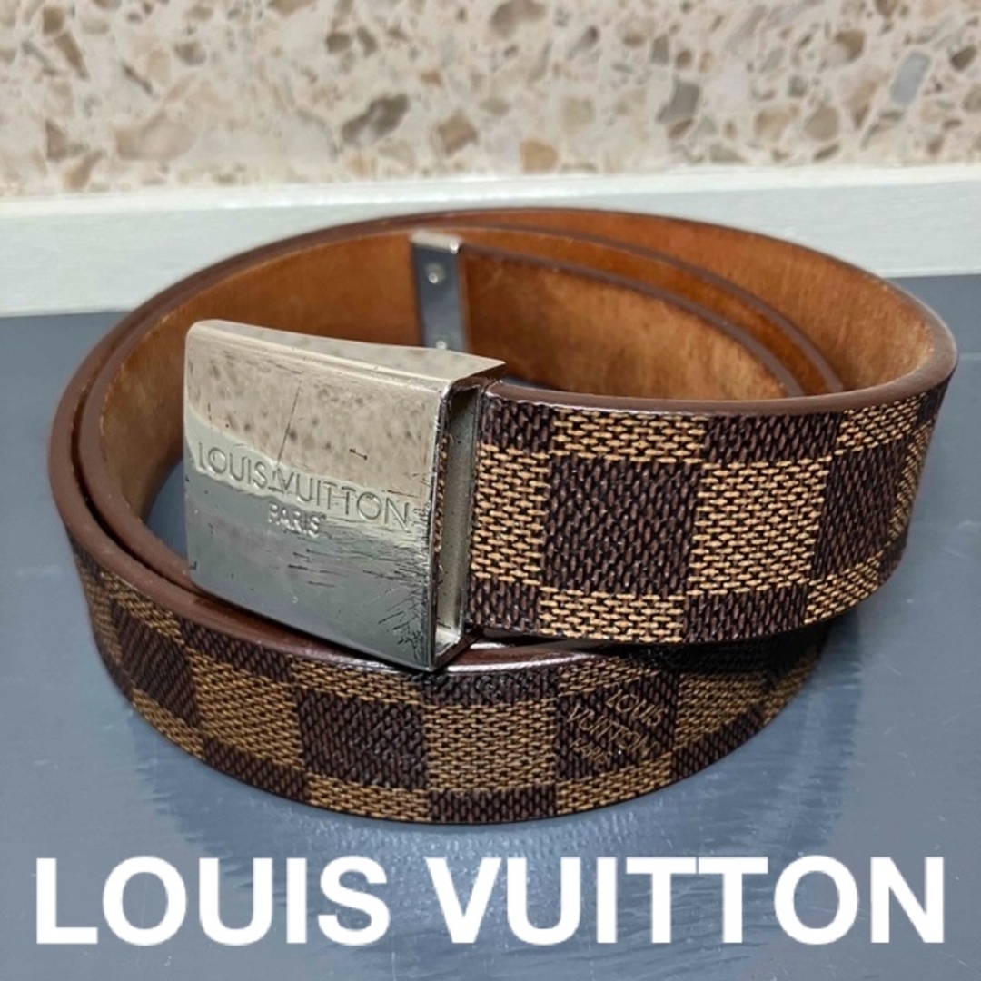 LOUIS VUITTON ルイヴィトン　メンズ　ベルト　ダミエ