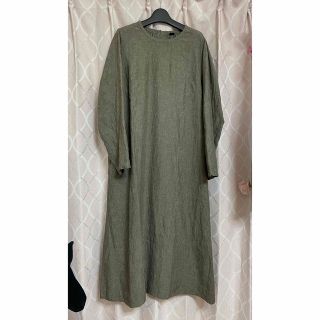 45R - 新品 45R 45rpm インドリネンのドレス ロング リネン ワンピース