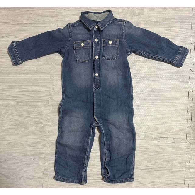 GAP(ギャップ)のGAP デニムツナギ 90 キッズ/ベビー/マタニティのキッズ服男の子用(90cm~)(その他)の商品写真