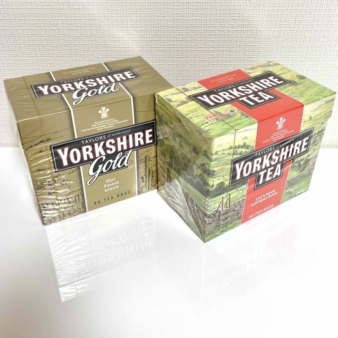 YORKSHIRE TEA & GOLD 80袋  2箱セット 食品/飲料/酒の飲料(茶)の商品写真