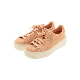 プーマ(PUMA)のPUMA プーマ スニーカー 23.5cm ピンクベージュ系 【古着】【中古】(スニーカー)