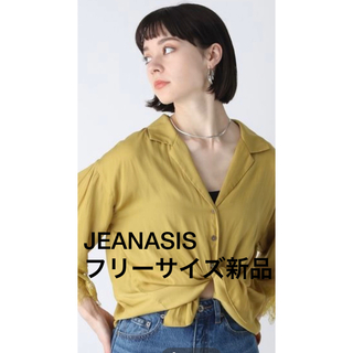 ジーナシス(JEANASIS)のJEANASIS レーストリミングカイキンシャツ　新品(シャツ/ブラウス(半袖/袖なし))