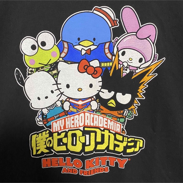 サンリオ(サンリオ)の【入手困難】僕のヒーローアカデミア　サンリオ　Tシャツ　2XLサイズ　希少　レア メンズのトップス(Tシャツ/カットソー(半袖/袖なし))の商品写真