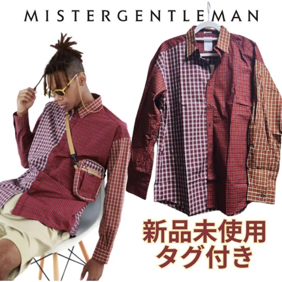 【新品未使用タグ付き】MISTERGENTLEMAN 切り替えチェックシャツ
