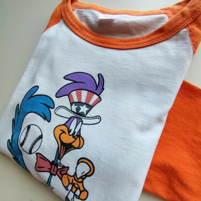 東洋エンタープライズ(トウヨウエンタープライズ)のチェスウィック★LOONEYTUNES★ラグランスリーブ七分袖Tシャツ★美品★M メンズのトップス(その他)の商品写真