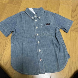 新品　110 半袖シャツ　デニム シャツ(Tシャツ/カットソー)