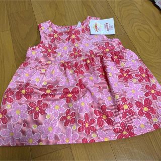 新品　タグ付き　ワンピース　95 女の子　花柄(ワンピース)