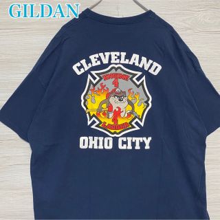 ギルタン(GILDAN)の【入手困難】GILDAN Tシャツ　2XLサイズ　キャラクター　海外輸入　一点物(Tシャツ/カットソー(半袖/袖なし))