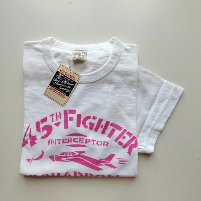 Buzz Rickson's(バズリクソンズ)のバズリクソンズ★45th FIGHTER SQUADRON★プリントT★新品★M メンズのトップス(シャツ)の商品写真