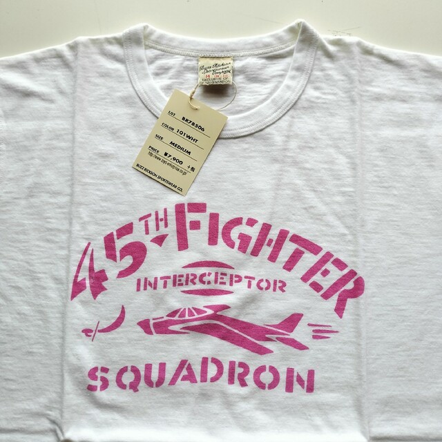 Buzz Rickson's(バズリクソンズ)のバズリクソンズ★45th FIGHTER SQUADRON★プリントT★新品★M メンズのトップス(シャツ)の商品写真